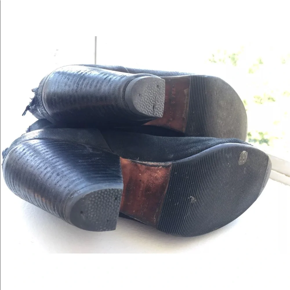 Rag & Bone Newbury Bootie Leather Ankle Boots 37